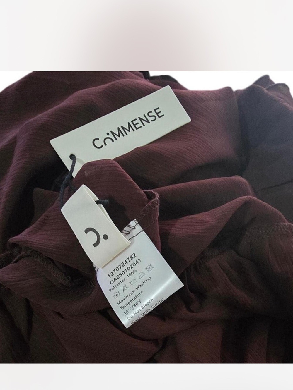Commense Chocolate Brown Ruffle Mini Dress - Picture 7 of 7